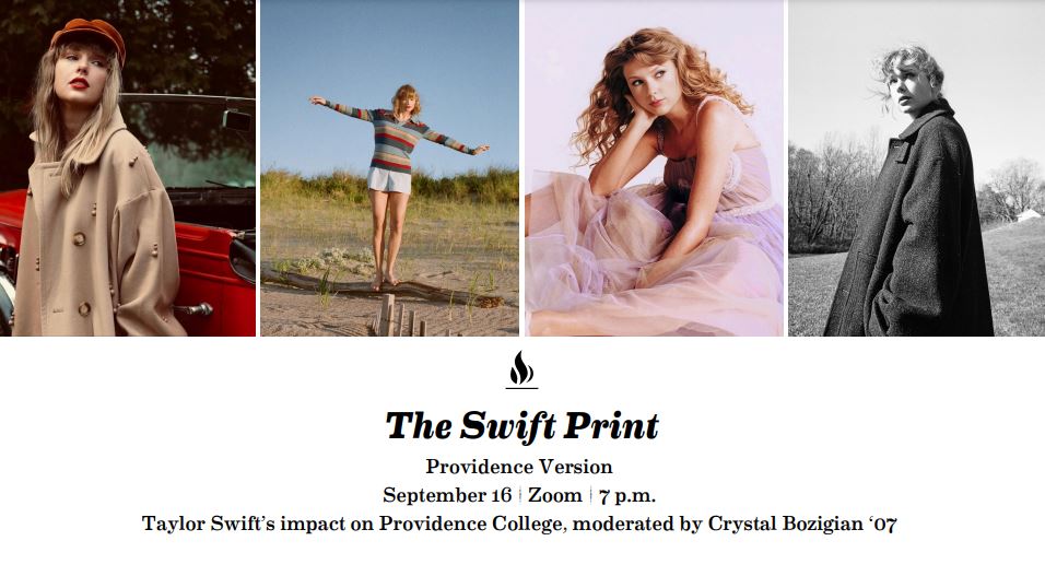 Poster for The Swift Print-Providence Version with different pictures of Taylor Swift