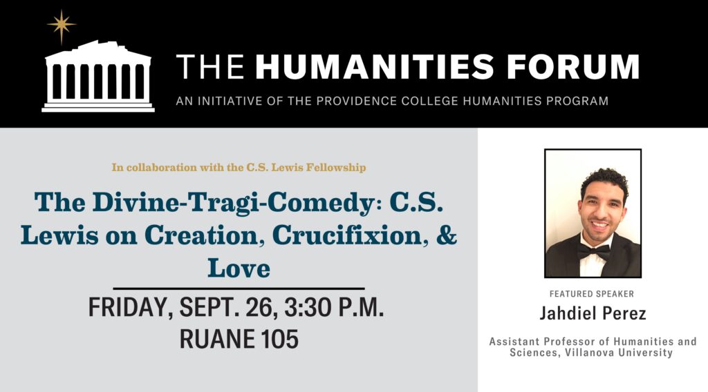 Jahdiel Perez at the Humanities Forum Flyer
