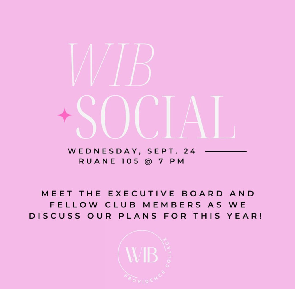 WIB Social Wednesday Flyer.