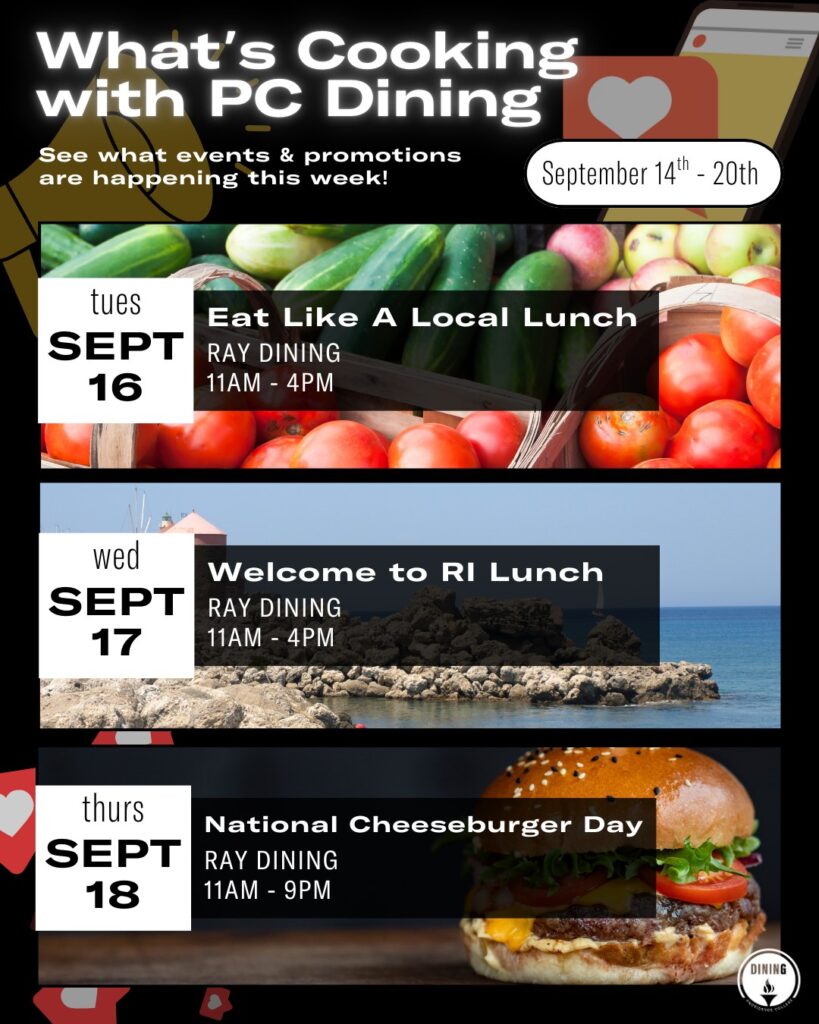 Week of September 14 Dining Events