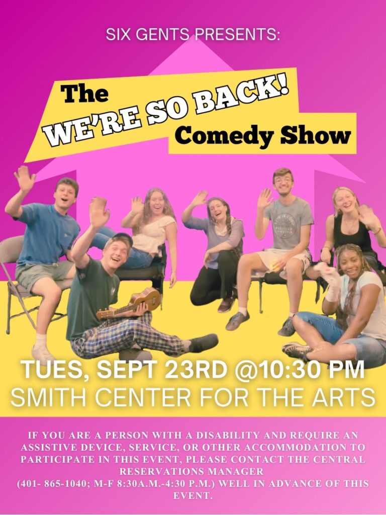 Six Gents: The We're So Back Comedy Show Flyer