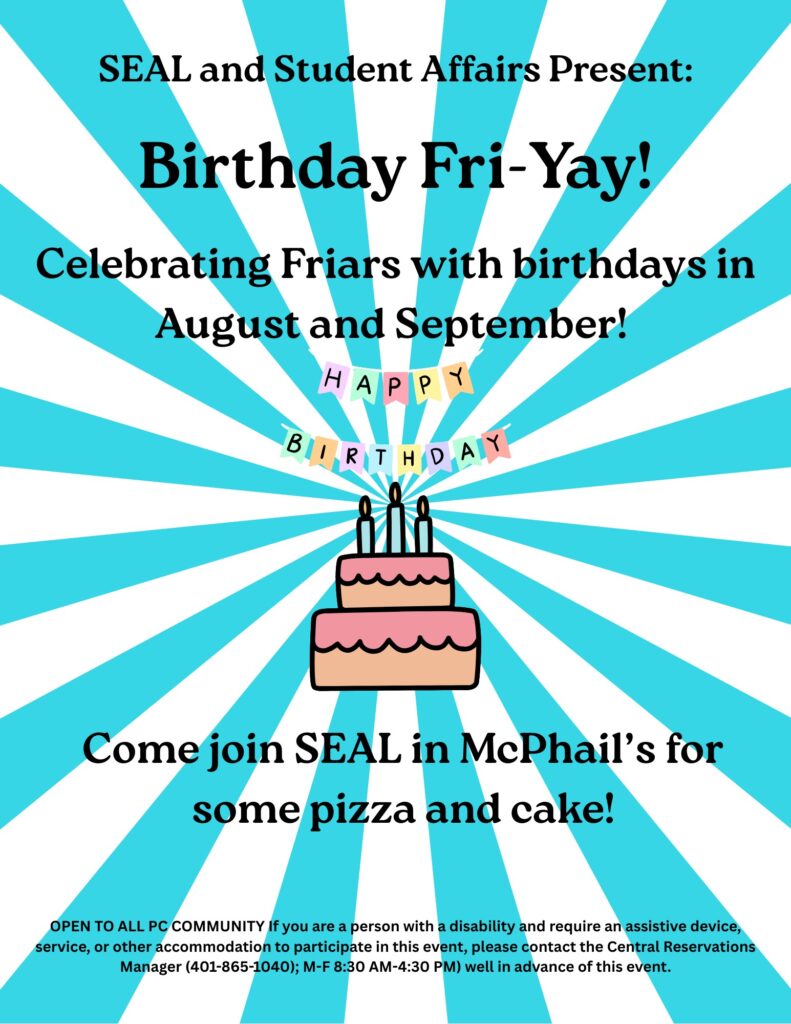 SEAL FriYAY Bingo Flyer