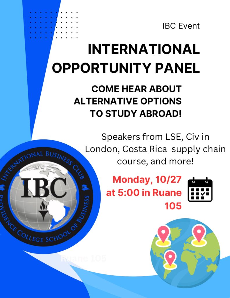 IBC International Opportunity Panel Flyer