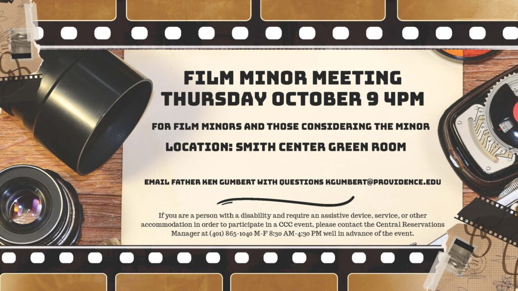 film minor meeting flyer