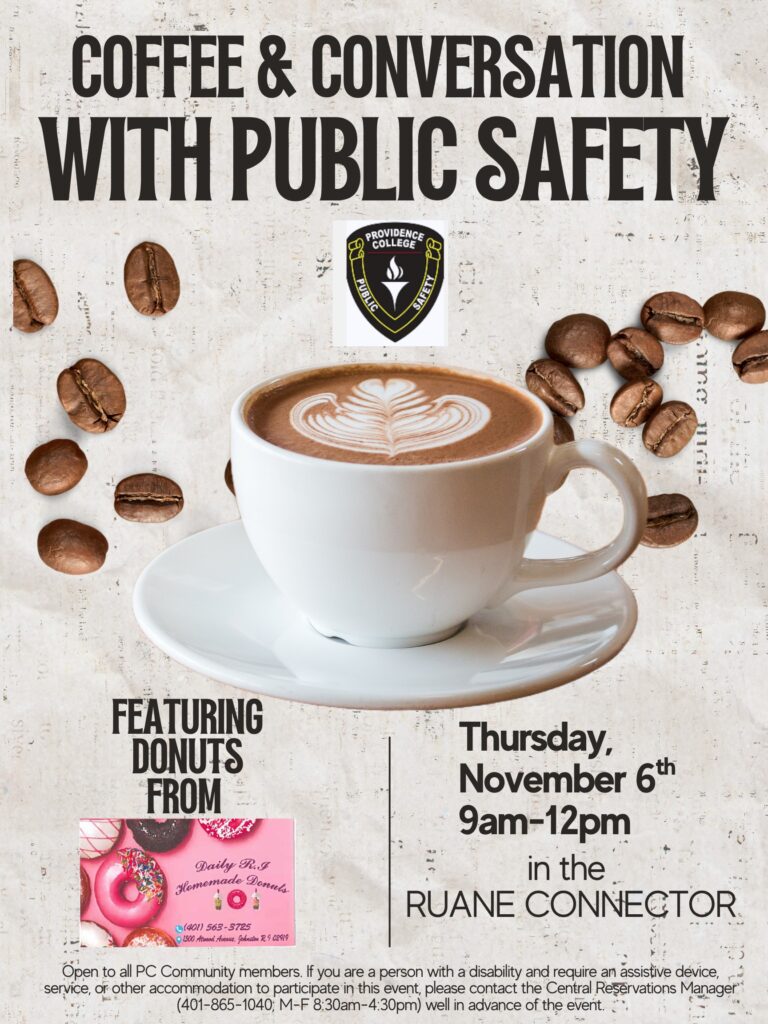 Coffee and Conversation with Public Safety poster