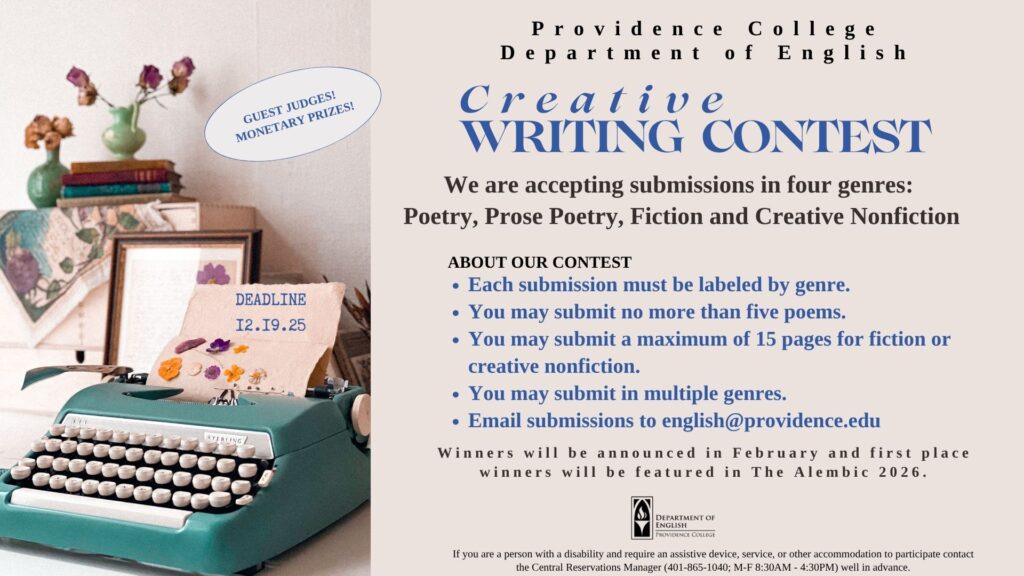 Creative Writing Contest Flyer