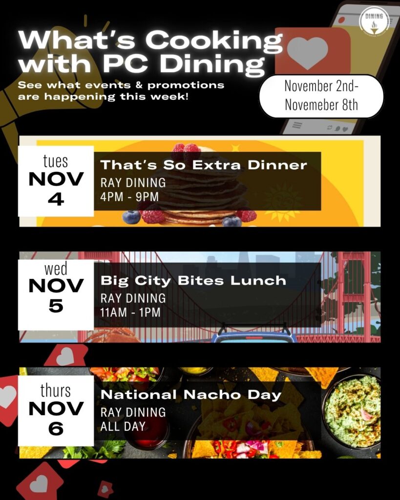 11.3 Weekly Dining Events
