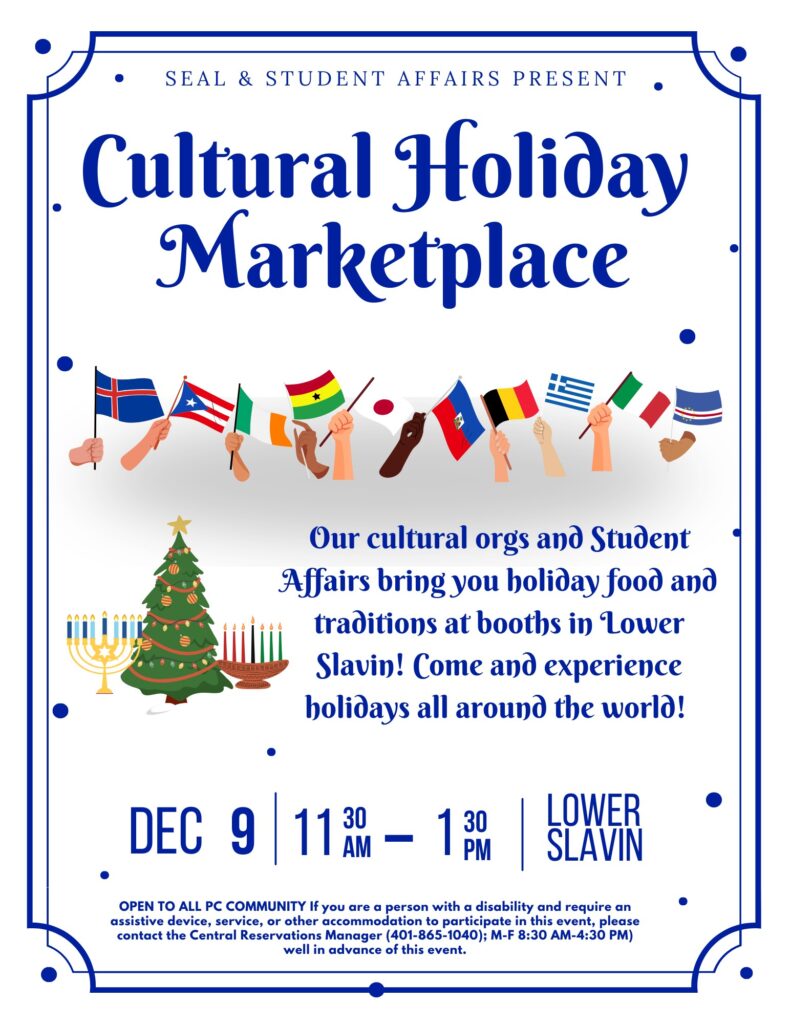 Poster for the Cultural Holiday Marketplace