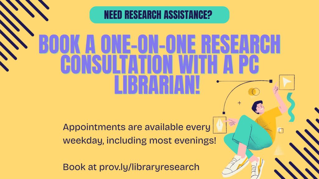 One-on-One Research Help Poster