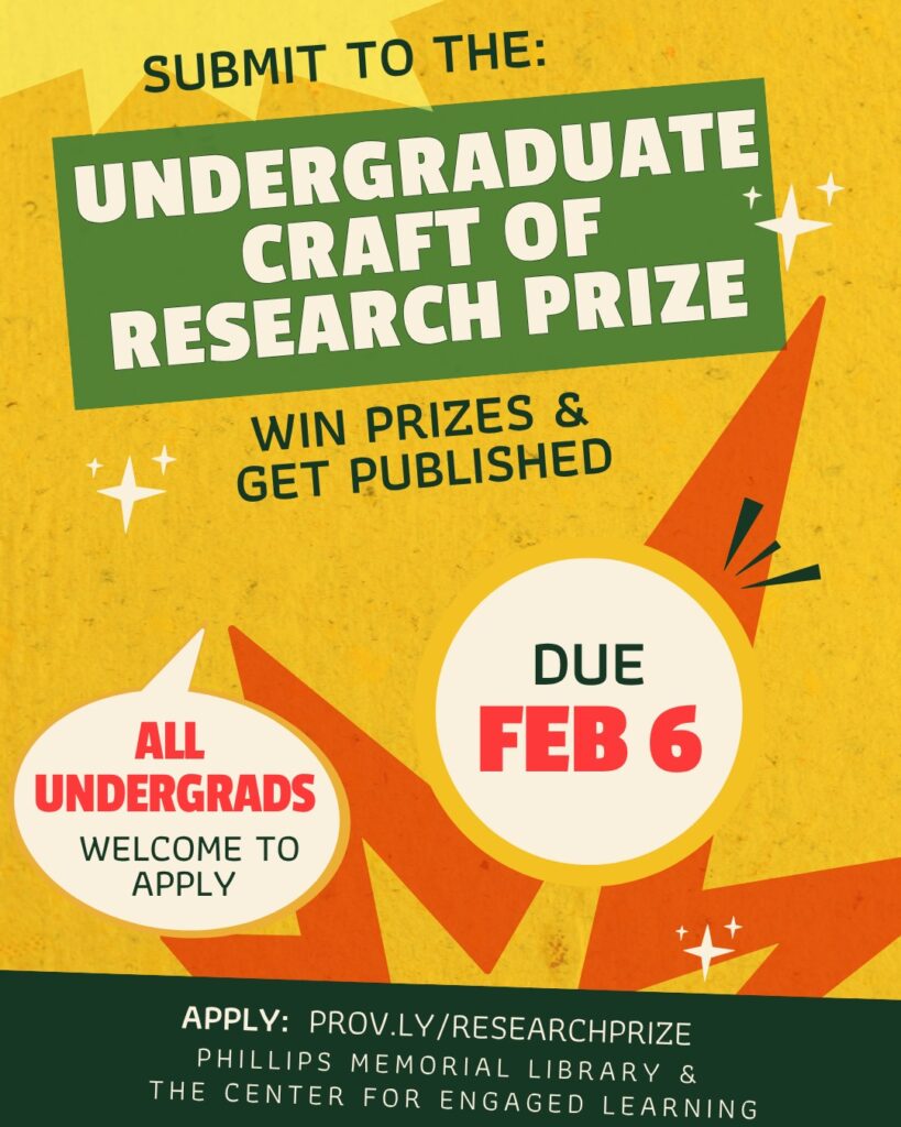 Image reading all undergraduates welcome to apply, submissions due Feb. 6