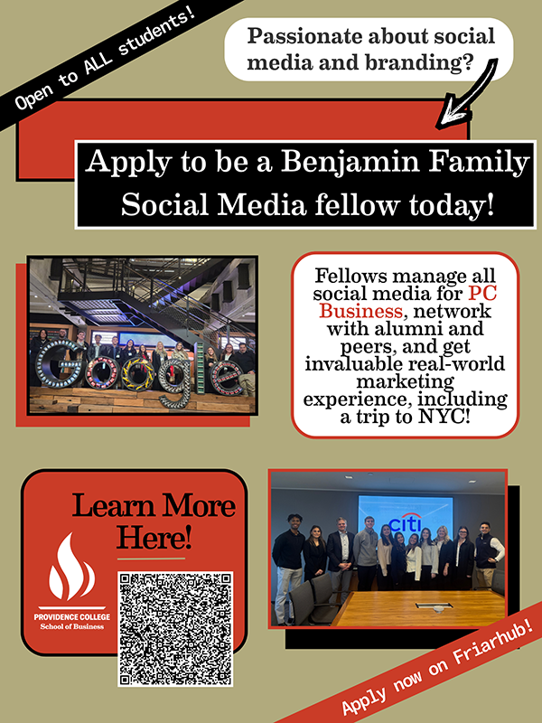 Poster for Benjamin Social Media Fellow