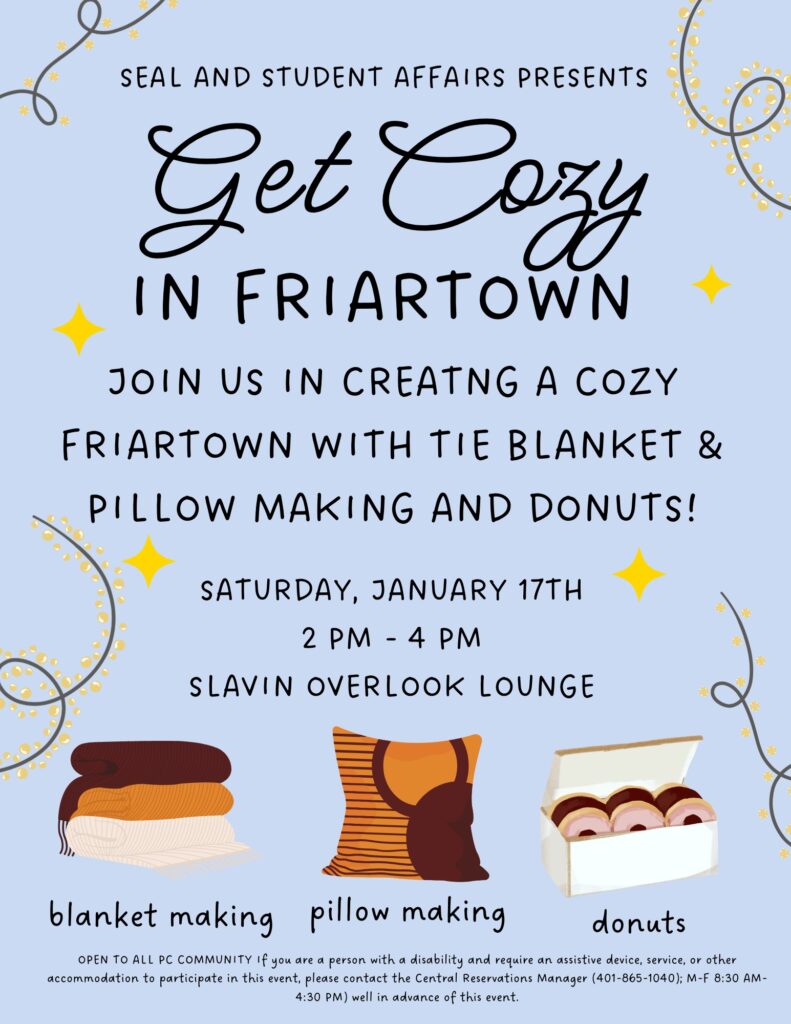 Poster for Get Cozy in Friartown