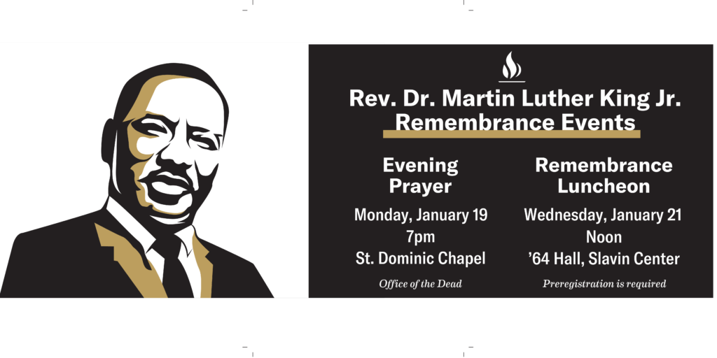 Dr. MLK Jr. Remembrance Events poster 