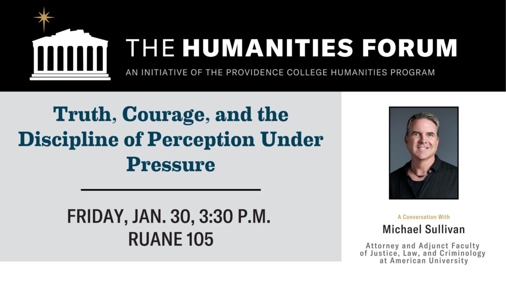 Michael Sullivan at the Humanities Forum Poster