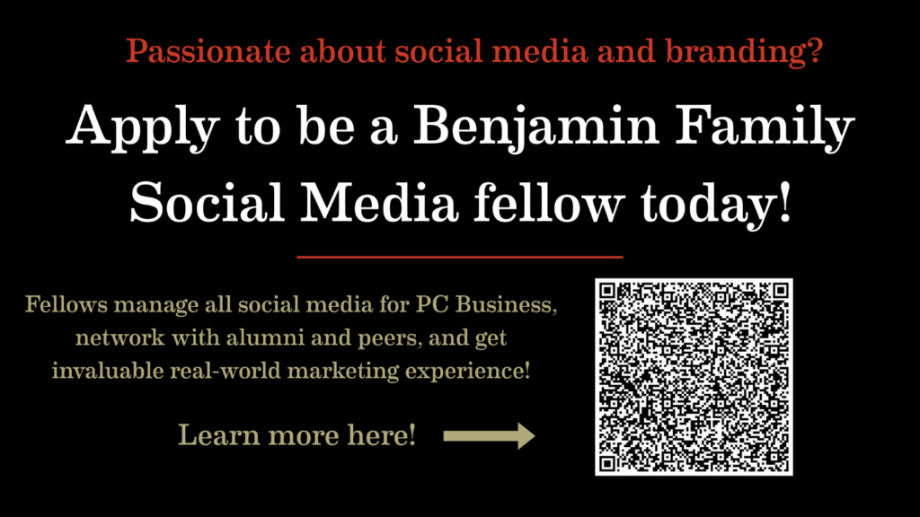 Benjamin Family Social Media Fellow Poster