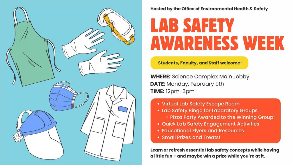 Laboratory Personal Protective Equipment such as gloves, eye protection, and lab coats.