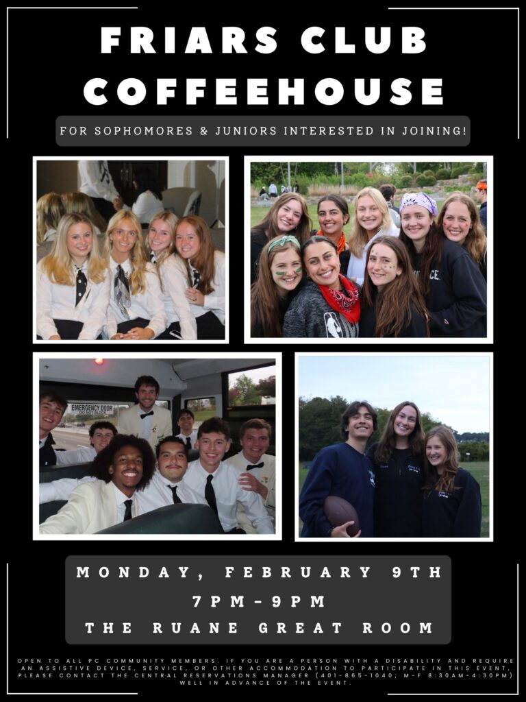 Friars Club Coffehouse Poster