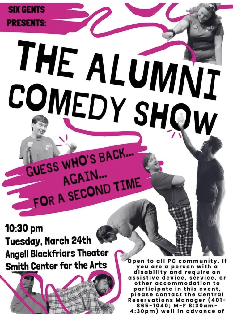 Image of past Six Gents members (Alumni) are shown on display