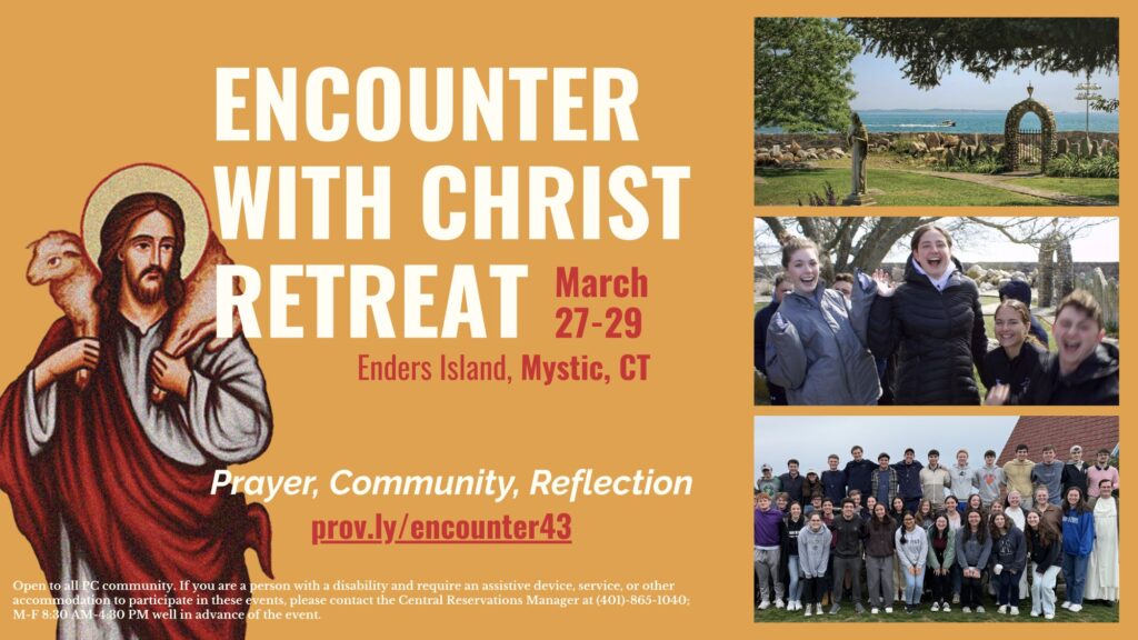 Campus Ministry's Encounter Retreat Poster