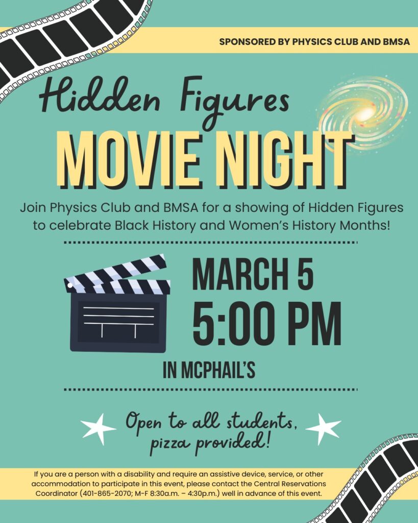 Hidden Figures Movie Night Poster