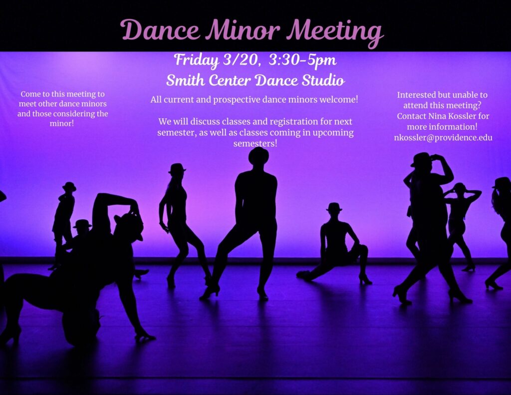 Dance Minor Meeting Poster