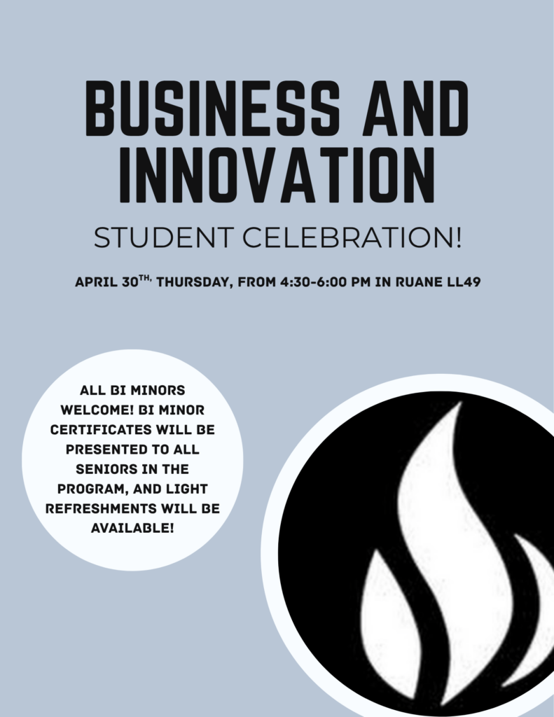 Poster of Business & Innovation Student Celebration 