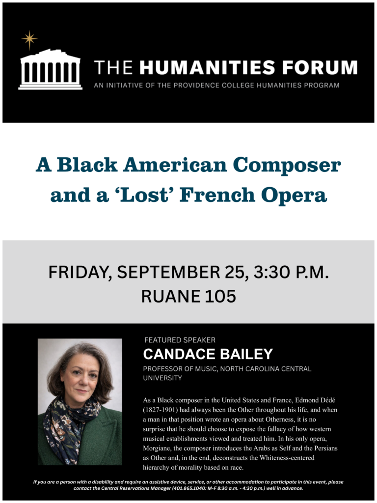  Humanities Forum flyer Candace Bailey
