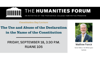 Matthew Franck at the Humanities Forum