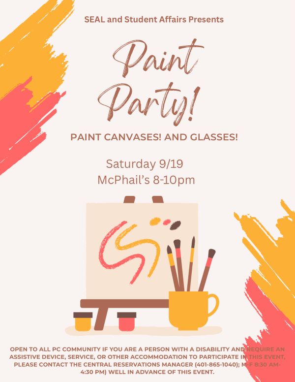 Paint party poster, same as description