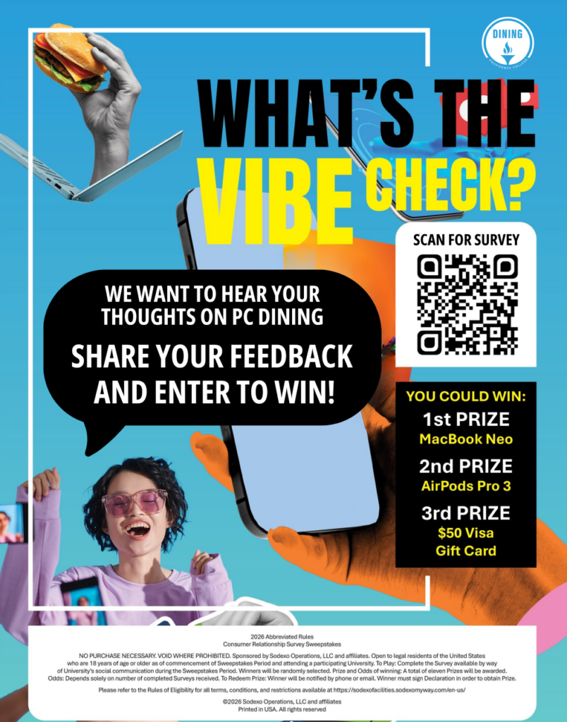 PC Dining Satisfaction Survey with QR Code
