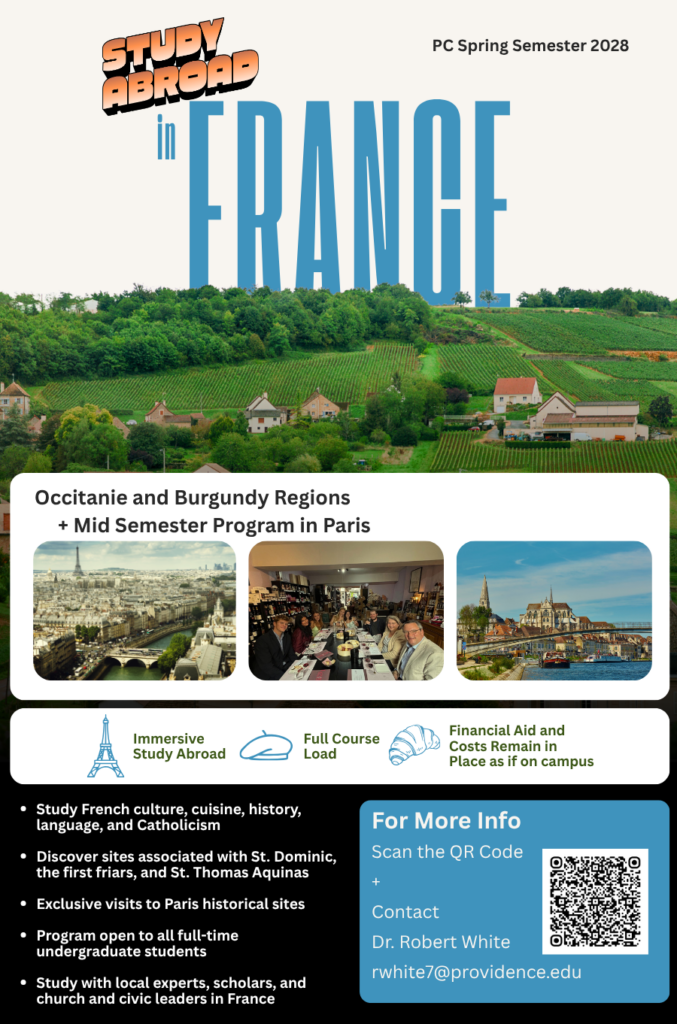 Join us TODAY for an information session to Study Abroad in France Spring 2028 Semester at 3pm via zoom.